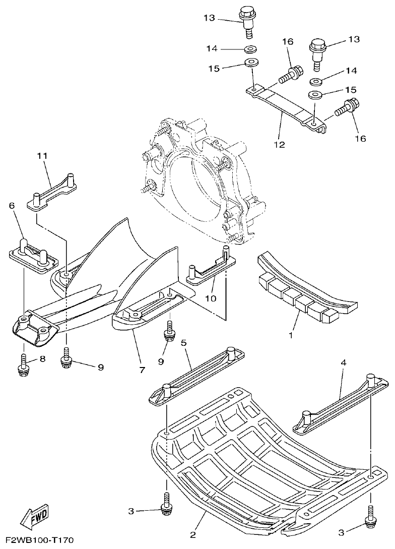 Yamaha VX18002019F4E7(F6G JET UNIT 4 parts diagram